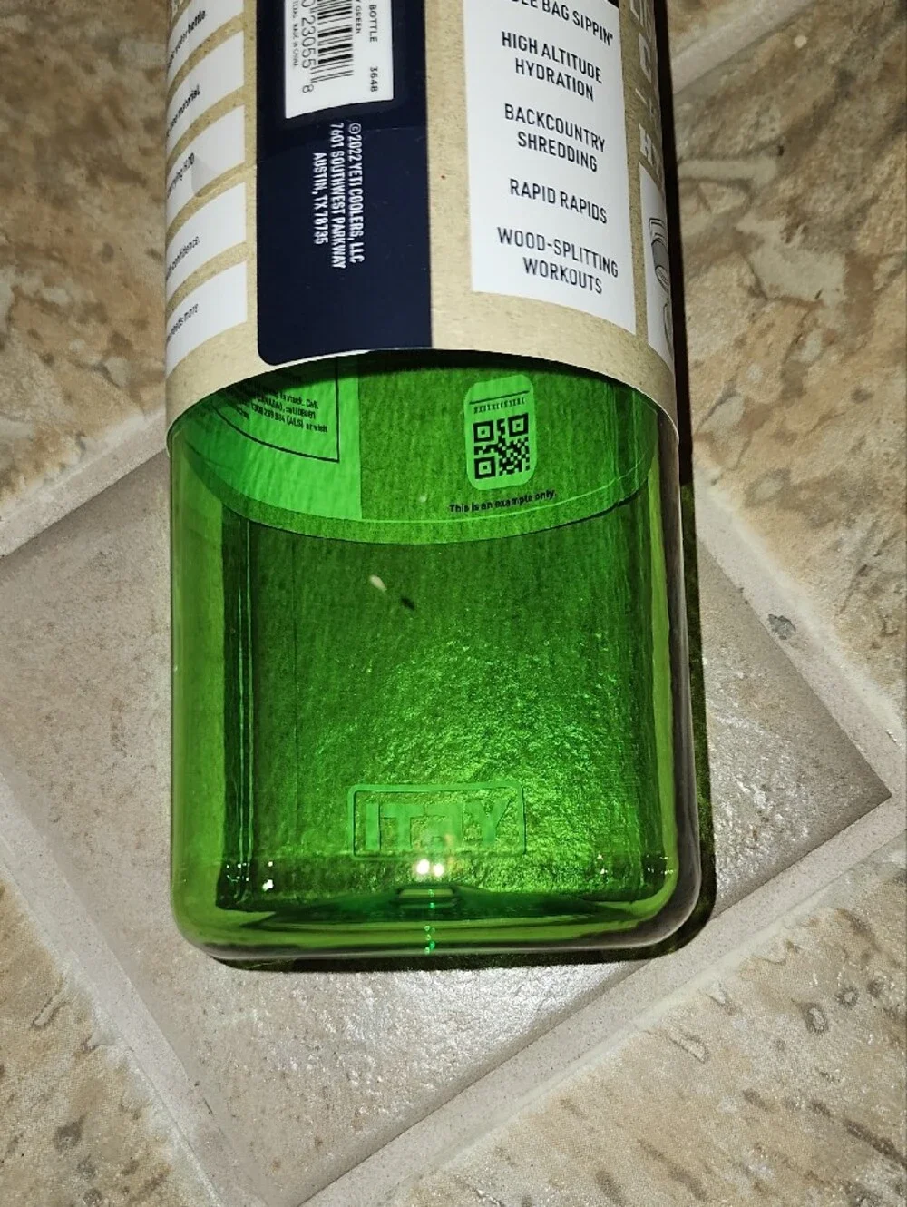 Yeti branded water
